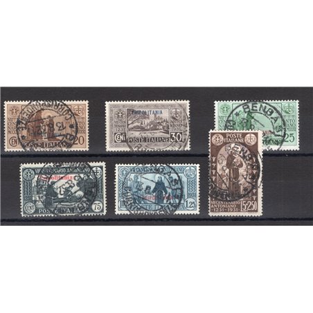 Tripolitania 1931 S. Antonio serie n° 87/93 Cat. € 250 (U)