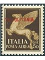 Tripolitania 1930 P.A. Pegaso 50 c. con soprast. in rosso n° 8 Cert. Biondi Cat. € 300 (**)