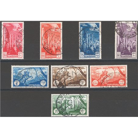 Tripolitania 1931/32 P.A. Soggetti africani serie n° 9/16 Cat. € 160 (U)