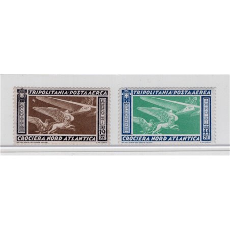 Tripolitania 1933 P.A. Balbo Cruise series no. 28/29 Cat. €175 (**)