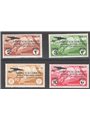 Tripolitania 1934 P.A. 1° Volo Roma Buenos Aires serie n° 30/33 Cat. € 75 (**)