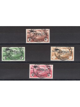 Tripolitania 1934 P.A. 1° Volo Roma Buenos Aires serie n° 30/33 Cert. CiBaFil Cat. € 500 (U)
