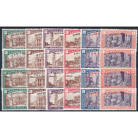 Giri Coloniali 1925 Anno Santo il giro delle 4 colonie Cat. € 400 (**)