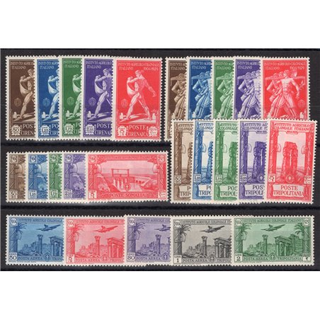 Giri Coloniali 1930/31 Istituto Agricolo Coloniale il giro delle 4 colonie compresa la P.A. di Tripolitania Cat. € 860 (**)