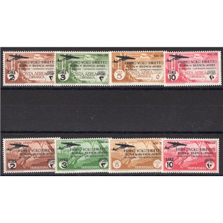 Giri Coloniali 1934 1° Volo Roma B. Aires il giro delle 2 colonie Cat. € 150 (**)