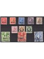 M.E.F. 1943/47 Francobolli di Gran Bretagna Giorgio VI con soprast. "M.E.F." serie n° 6/16 Cat. € 120 (U)