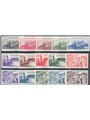 Fezzan e Ghadames 1946 Definitiva serie n° 1/15 Cat. € 120 (**)