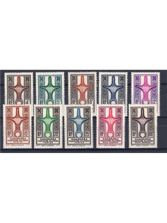 Fezzan 1951 P.A. 2 prove di lusso della seconda emissione di P.A n° 3/4 Cat. € 400 (**)