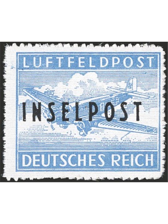 Egeo 1944 Franchigia Militare francobolli di Germania “Feldpost” perforato a zig-zig n° 2. Firm. ED ed altro Cert. CiBaFil Cat. 