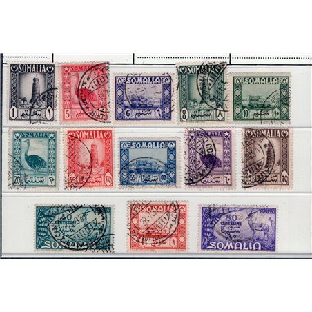 Somalia Afis 1950 Soggetti africani serie n° 1/11 + Ex 1/2 Cat. € 215 (U)