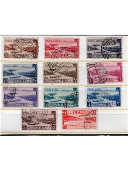 Somalia Afis 1950/51 P.A. Aereo e Vedute serie n° 1/11 Cat. € 400 (U)