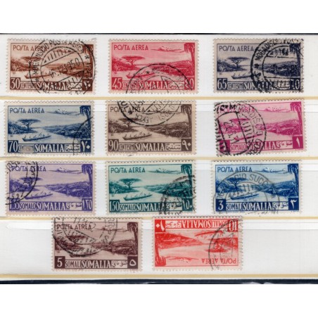 Somalia Afis 1950/51 P.A. Aereo e Vedute serie n° 1/11 Cat. € 400 (U)