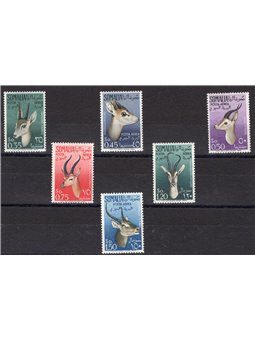 Somalia Afis 1955 P.A. Animali serie n° 26/31 Cat. € 50 (**)