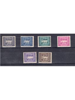 Somalia Afis 1950 Segnatasse serie n° 1/6 Cat. € 200 (**)