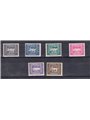 Somalia Afis 1950 Postage Mark series no. 1/6 Cat. €200 (**)