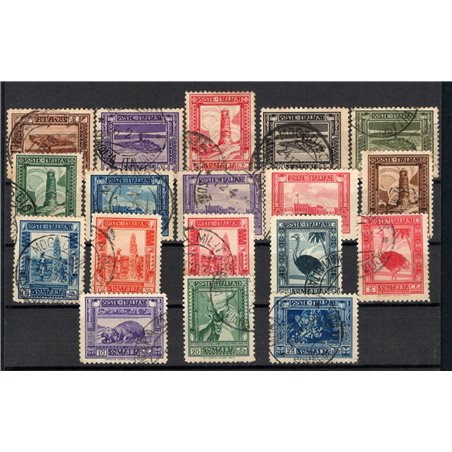 Somalia 1932 Pictorial perforation 12 series no. 167/84 Biondi Catalogue €1,250 (U)