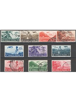 Somalia 1936 P.A. Soggetti vari serie n° 17/26 Cat. € 120 (U)