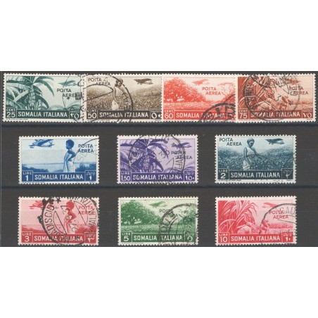Somalia 1936 P.A. Soggetti vari serie n° 17/26 Cat. € 120 (U)