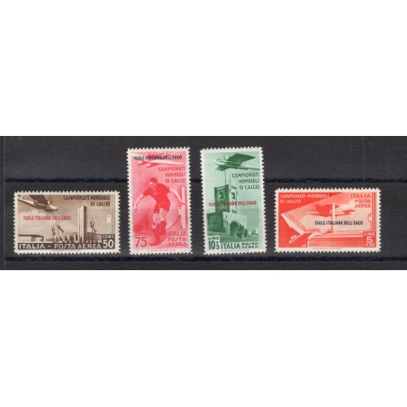 Egeo 1934 P.A. Calcio serie n° 34/37 Cat. € 400 (**)