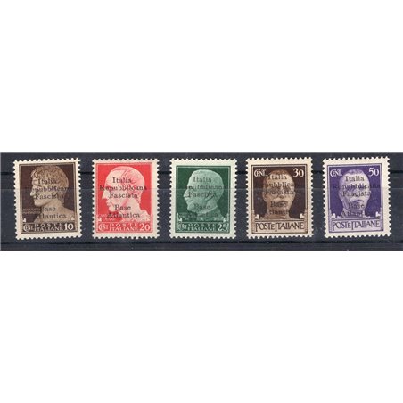 Atlantic Base 1943 Imperial overprint no. 6 + 8/11 CiBaFil certificate Cat. € 750 (**)