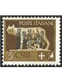 Base Atlantica 1944 Imperiale 5 c. con soprast. litografica n° 24 Cert. Biondi Cat. € 15.000 (*)