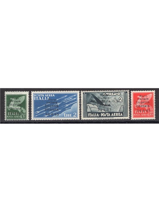 Emissioni  Imperia 1945 Pegaso serie n° 16/19 Cert. Biondi Cat. € 25.000 (**)