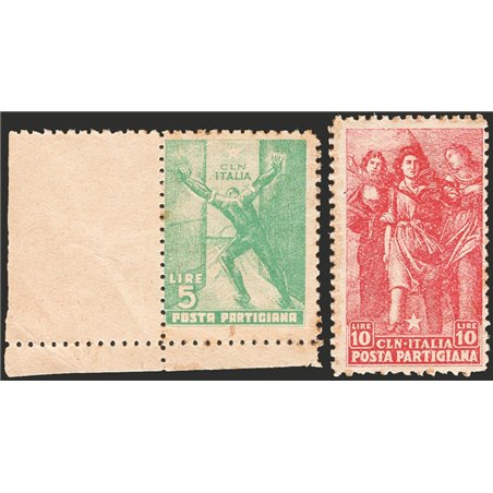 Issues Parma 1945 Partisan Post series no. 1/2 CiBaFil certified Cat. €1,125 (**)
