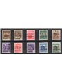 Issues Ponte Chiasso 1945 Destroyed Monuments overprint series no. 1/10 Biondi Certificate Cat. €5,500 (** )