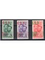 Issues Turin Fratelli Bandiera overprinted CEI series no. 32/34 Biondi Cert. Cat. €1,600 (**)