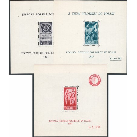 Polish Corps 1946 BF War Relief series No. 2/4 Cert. CiBaFil Cat. €700 (**)