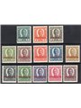Friuli and Veneto 1918 Austro-Hungarian stamps from 1918 with an from the occupation with altered denominations featuring an unc
