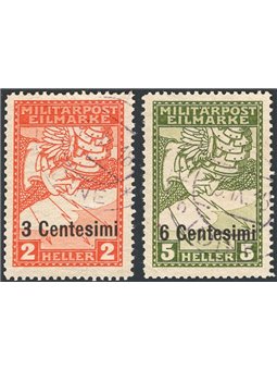 Friuli and Veneto 1918 Express Post from Bosnia overprinted series no. 1/2 certified by CiBaFil catalogue price €550 (U)