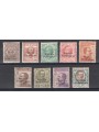 Trentino Alto Adige 1918 Soprast. serie n° 19/27 con ottima centratura Cert. Biondi Cat. € 6.500 (**)