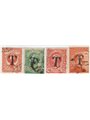 Trentino 1918/19 Francobolli d'Italia con soprast. di una “T” nera serie n° BZ1 1/4 (U)