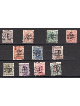 Trentino 1918/19 Trento and Trieste overprinted with a black “T” series no. BZ1 11/19A Biondi Certificate Cat. €690 (U)
