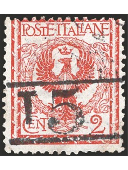 Trentino 1918/19 Floral 2 c. with overprint “T 5” between the horizontal lines no. 10 Cert. Biondi Cat. €220 (**)