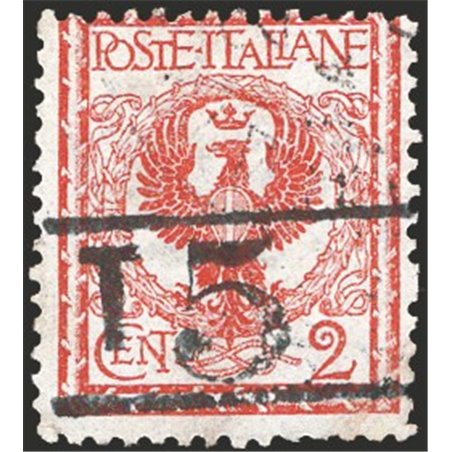 Trentino 1918/19 Floral 2 c. with overprint “T 5” between the horizontal lines no. 10 Cert. Biondi Cat. €220 (**)