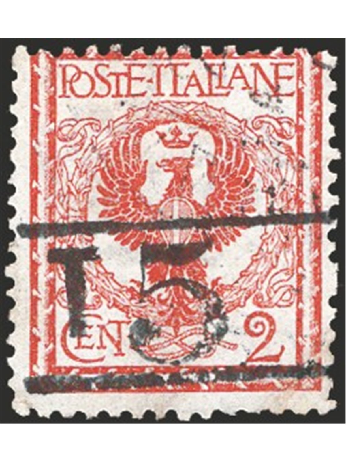 Trentino 1918/19 Floral 2 c. with overprint “T 5” between the horizontal lines no. 10 Cert. Biondi Cat. €220 (**)