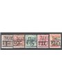 Trentino 1918/19 Francobolli di Trento e Trieste 5 val. con soprast. "TAXE" e "T" serie n° BZ3 34/35 Cert. Biondi Cat. € 7.600 (