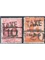 Trentino 1918/19 Venezia Tridentina 10 c. and 20 c. with overprint “TAXE” at the top and “T” with new value between the horizont