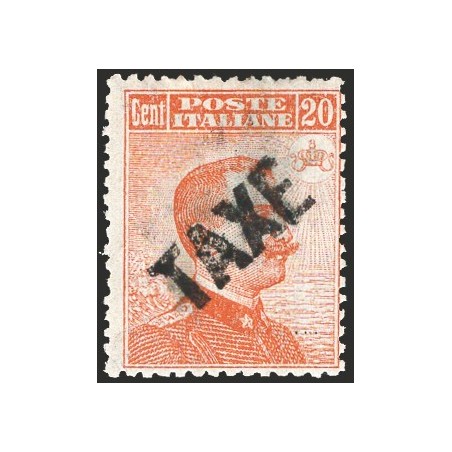 Trentino 1919 Michetti 20 c. arancio con soprast. diagonale “TAXE” in nero n° 44c. Firm. AD + ED Cert. CiBaFil Cat. € 450 (**)