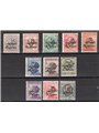 Trentino 1918/19 Venezia Tridentina con soprast. "TAXE" in nero serie n° BZ3 49/59 Cert. Biondi Cat. € 2.970 (**)