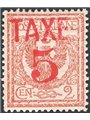 Trentino 1918/19 Floral 2 c. with overprint “TAXE 5” in red no. BZ3 76 Biondi Certificate Cat. €200 ( *)