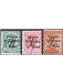 Trentino 1918/19 Venezia Tridentina con soprast. nero di una "Z" serie n° BZ3 95/97 Cert. Biondi Cat. € 840 (U)
