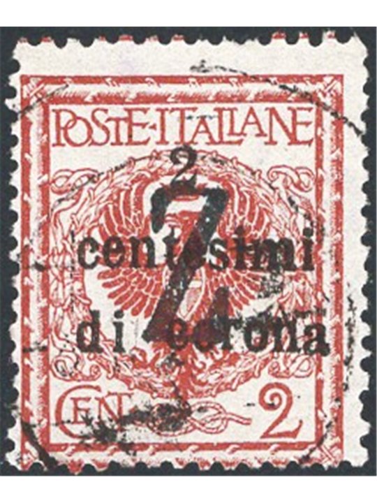 Trentino 1918/19 Venezia Tridentina 2 c. with a black overprint of a ‘Z’ No. BZ3 99 Biondi Cert. Cat. €800 (U)