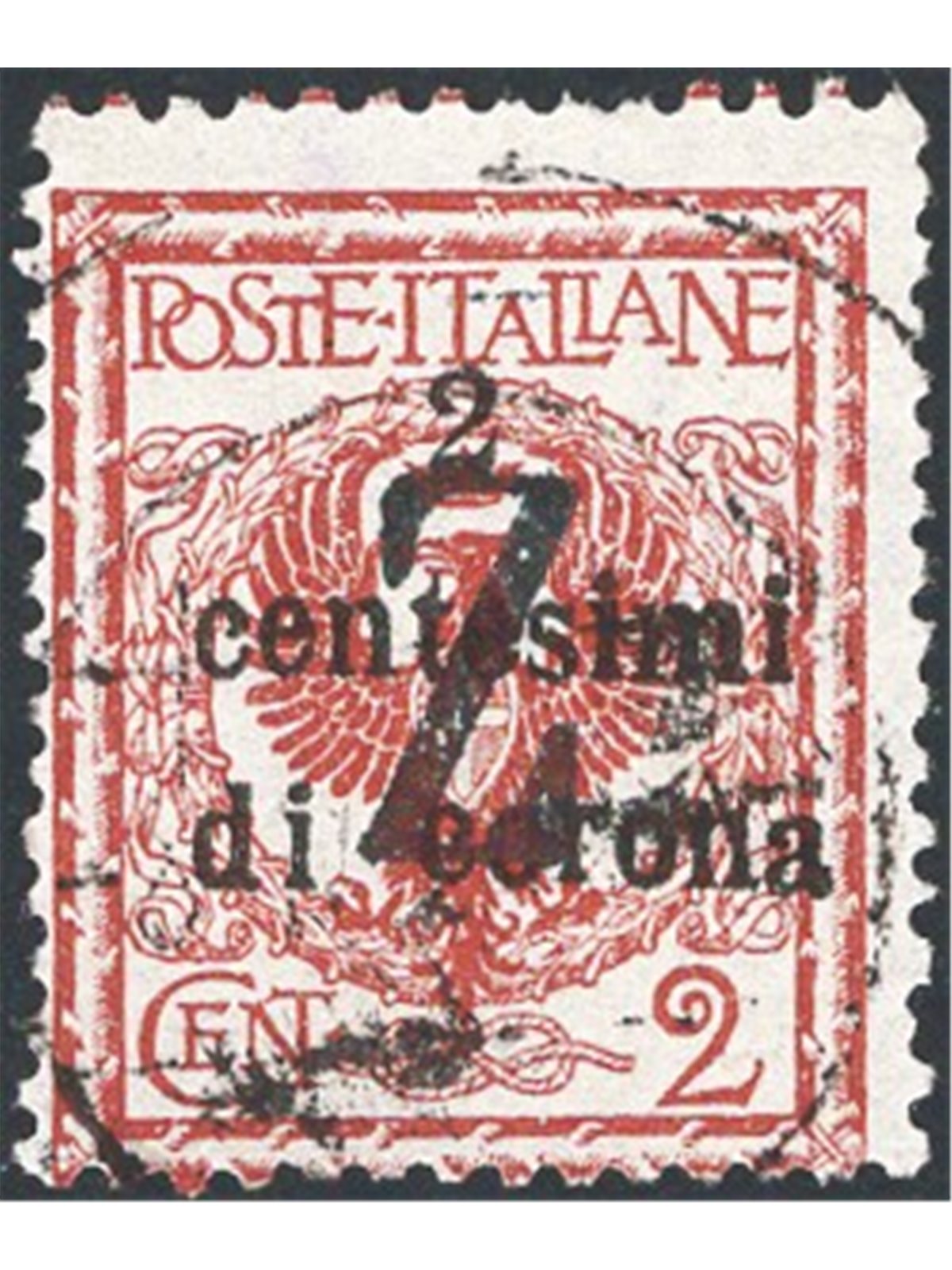 Trentino 1918/19 Venezia Tridentina 2 c. with a black overprint of a ‘Z’ No. BZ3 99 Biondi Cert. Cat. €800 (U)