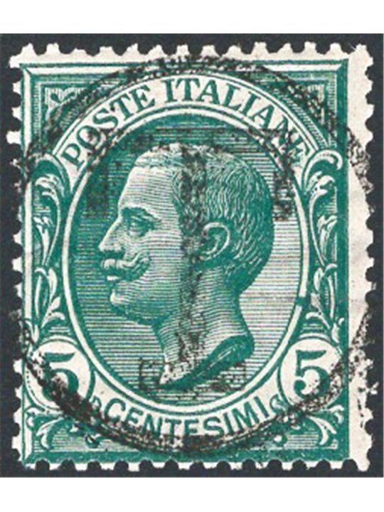 Trentino 1919 Leoni 5 c. with overprint: large “T” in a circle no. 108A CiBaFil certified Cat. €450 (**)