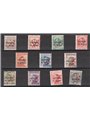 Trentino 1918/19 Trento e Trieste in cent. e corona con soprast. in rosso "PORTO S.T" in diagonale dall'alto in basso serie n° B