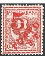 Trentino 1918/19 Floreale 2 c. con soprast. in rosso "Porto S.T." serie n° BZ3 144 Cert. Biondi Cat. € 525 (**)
