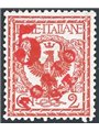 Trentino 1918/19 Floreale 2 c. con soprast. a macchina in rosso "5" n° BZ3 145 Cert. Biondi Cat. € 200 (*)